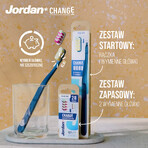 Jordan Change Toothbrush with Interchangeable Heads, Medium, 2 pcs