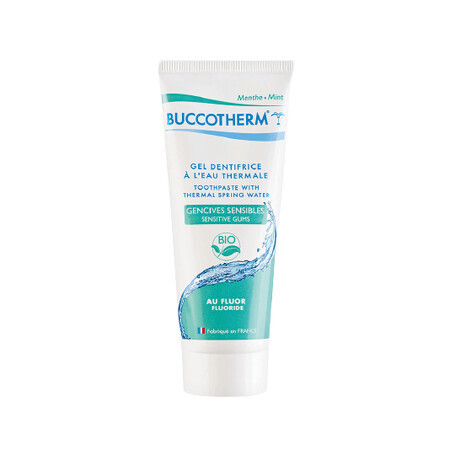 Dentifrice bio pour gencives sensibles à la menthe, avec fluor, 75 ml, Buccotherm