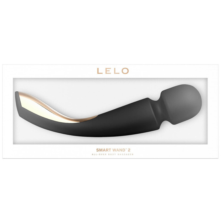 Lelo Smart Wand 2 Medium Black, Ganzkörpermassagegerät, mittel, schwarz