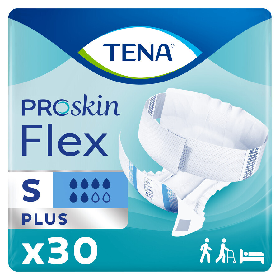 Tena Flex ProSkin, pannolini, taglia S, 61-87 cm, Plus, 30 pz.