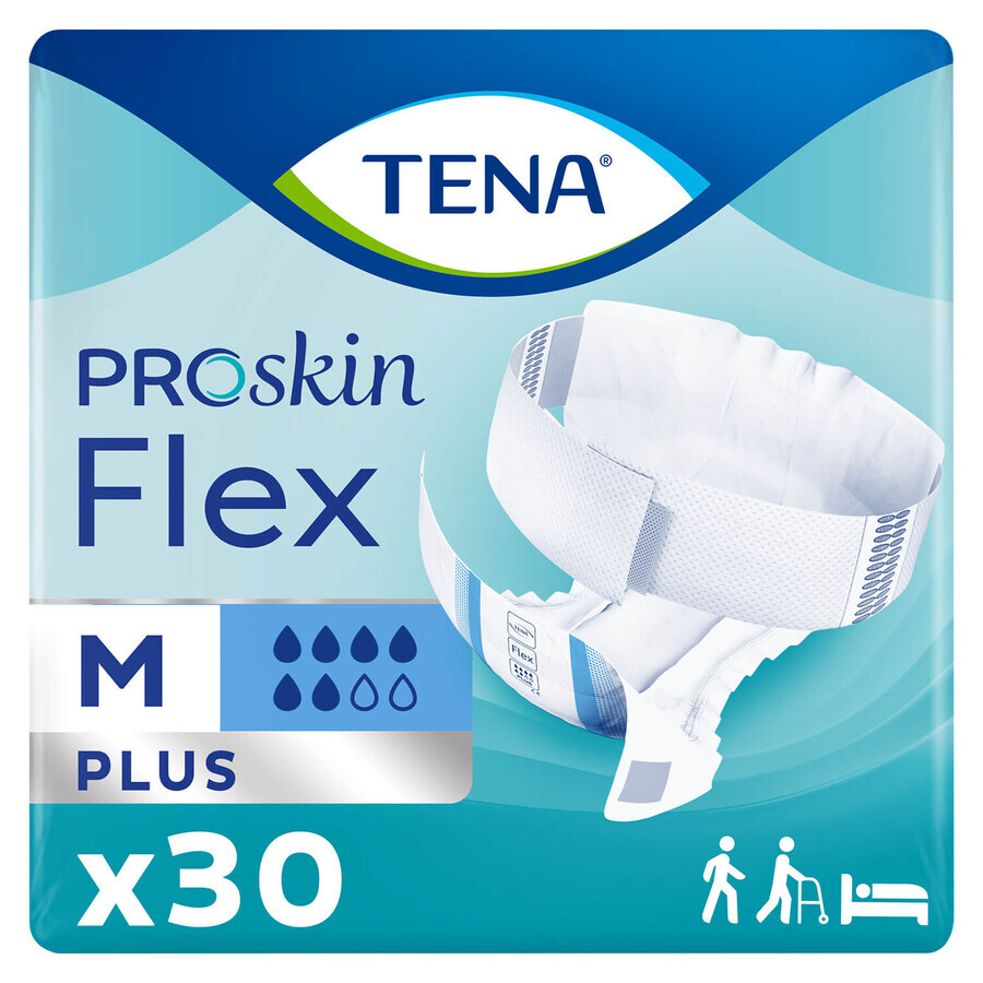 Tena Flex ProSkin, scutece, mărimea M, 71-102 cm, Plus, 30 buc