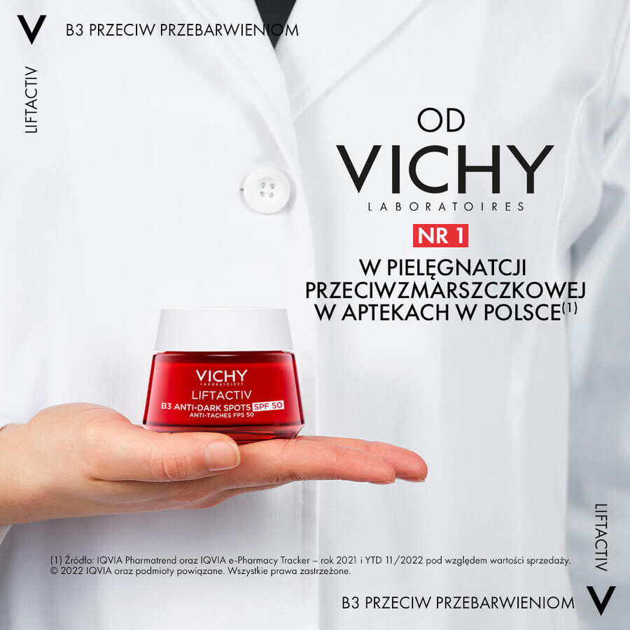 Vichy Liftactiv Specialist B3 Anti-macchie, crema antirughe, SPF 50, 50 ml