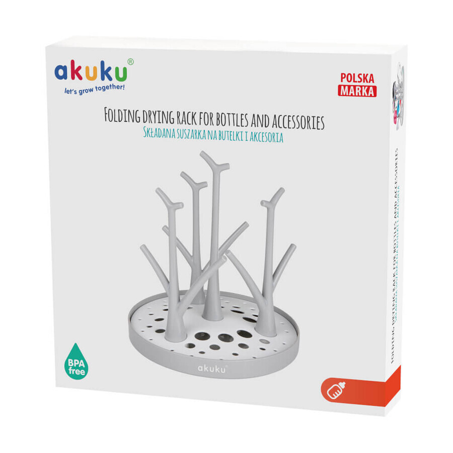 Akuku, secador plegable para biberones y accesorios, 1 pieza