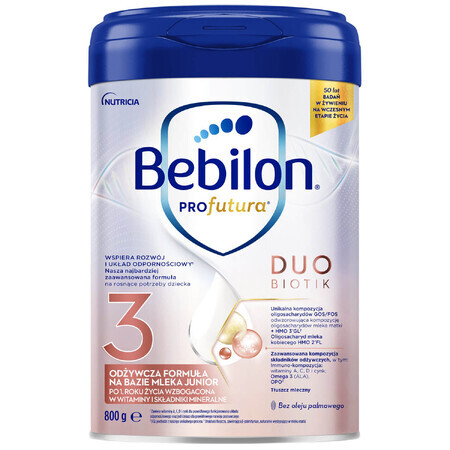 Bebilon Profutura DuoBiotik 3, formula nutriente a base di latte, dopo 1 anno, 800 g