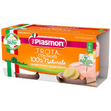 Plasmon Cena, trucha con patatas, después de 6 meses, 2 x 80 g