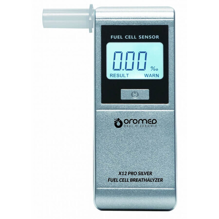 Oromed X12 Pro Silver, professional electrochemical alcohol test, silver