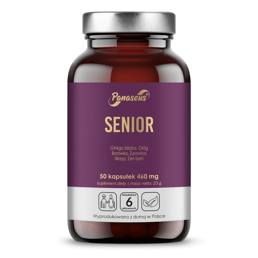 Panaseus Senior, 50 capsules