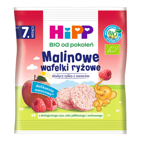 HiPP Rice Krispies Bio, framboos, na 8 maanden, 30 g