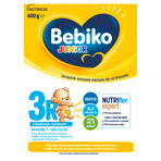 Bebiko Junior 3R Nutriflor Expert, préparation nutritive à base de lait avec du gruau de riz, plus de 1 an, 600 g