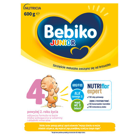 Bebiko Junior 4 Nutriflor Expert, voedzame melkvoeding, vanaf 2 jaar, 600 g