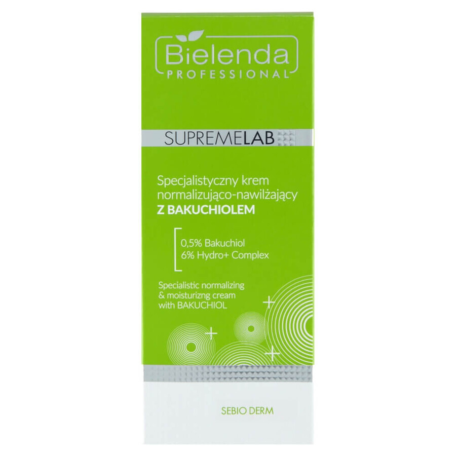 Bielenda Professional SupremeLAB Sebio Derm, crema specializzata normalizzante e idratante al bacchio, 50 ml