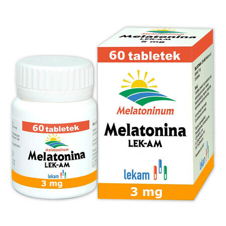 Mélatonine LEK-AM 3 mg, 60 comprimés