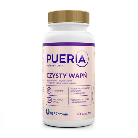 Pueria Pure Calcium 250 mg, 60 capsule