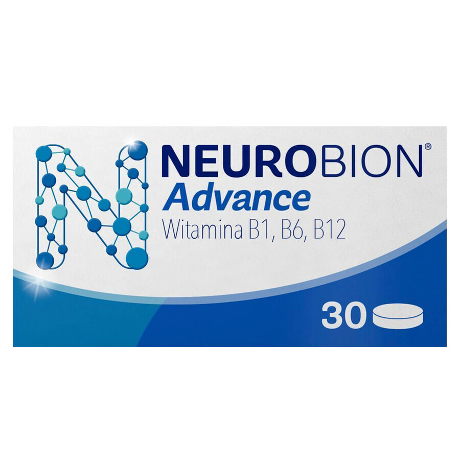 Neurobion Advance 100 mg + 50 mg + 1 mg, 30 compresse rivestite con film