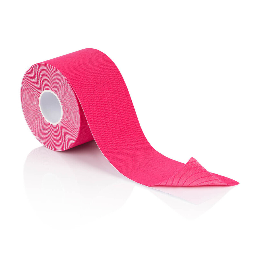 4yourhealth Kinesio Tape, nastro kinesiologico, rosa, 5 cm x 5 m