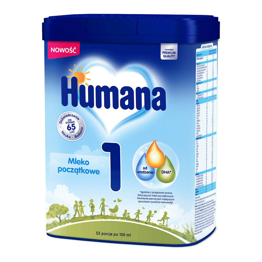 Humana 1, latte per bambini dalla nascita, 750 g