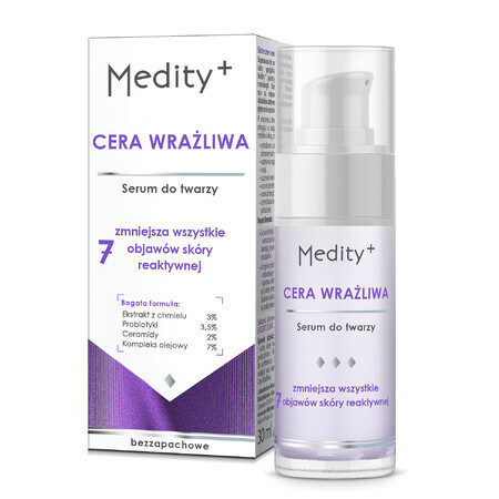 Ava Medity+ Pelle sensibile, siero per il viso, 30 ml