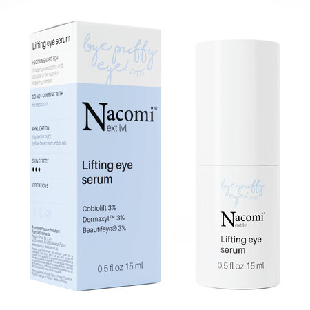 Nacomi Next Level, siero occhi liftante, 15 ml