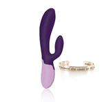 Rianne S Essentials Xena Rabbit Vibrator Deep Purple, coniglietto massaggiatore vibrante riscaldato, viola, 1 pezzo