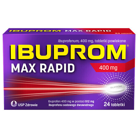 Ibuprom Max Rapid 400 mg, 24 compresse rivestite con film