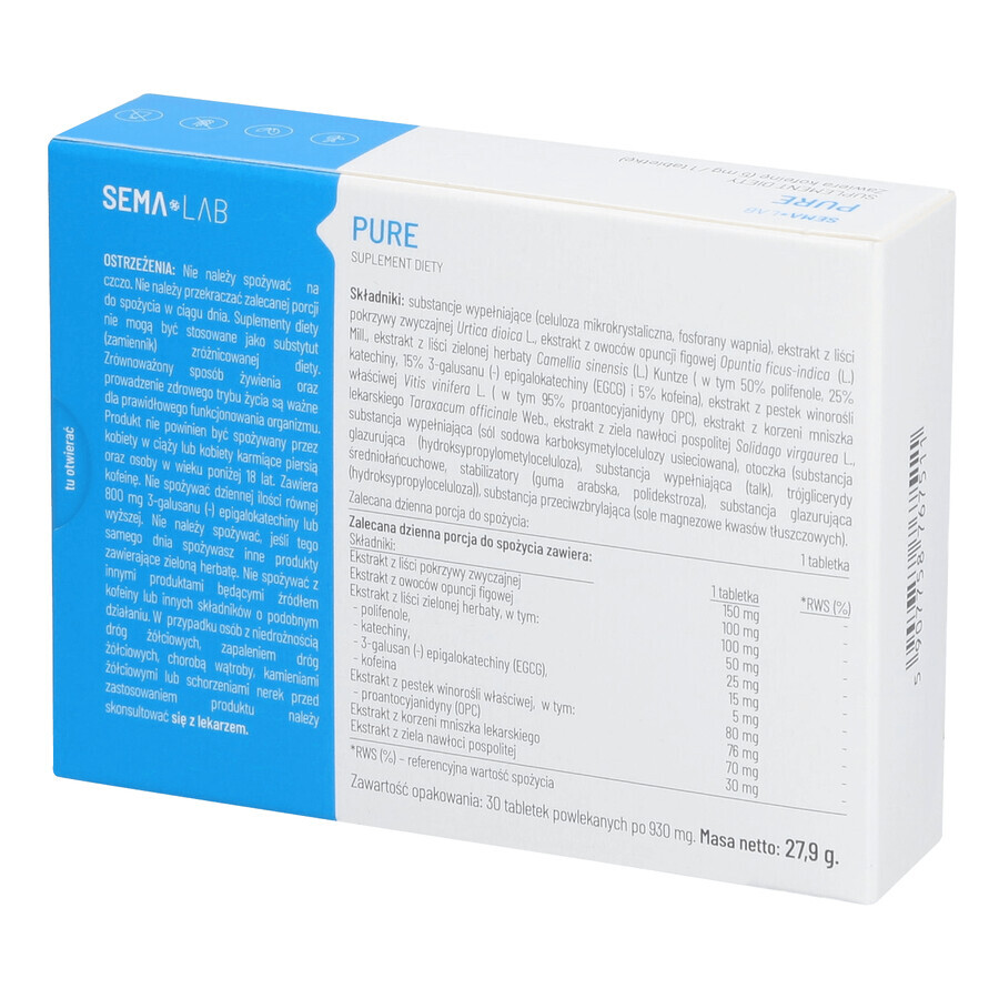 SEMA Lab Pure, 30 compresse