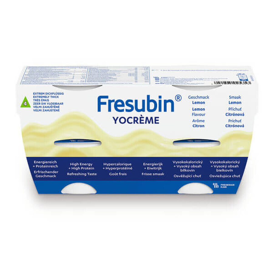 Fresubin YOcreme, Zitronengeschmack, 4 x 125 g