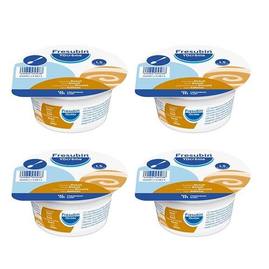 Fresubin YOcrème al gusto di biscotto, 4 x 125 g, Fresenius Kabi