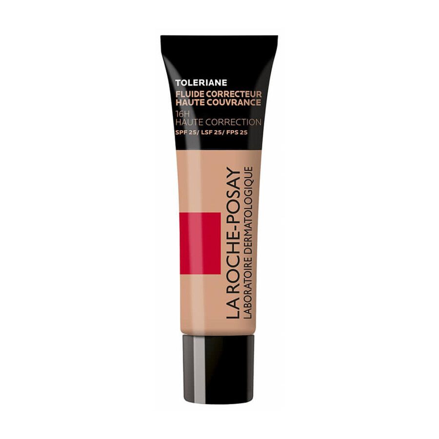 La Roche-Posay Toleriane, Fondotinta a copertura intensiva, tonalità 12, SPF 25, 30 ml 