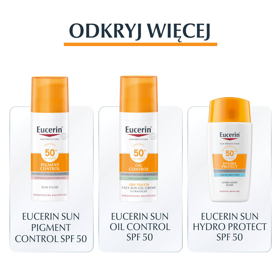 Eucerin Sun Sensitive Protect, crema protettiva per pelli sensibili, SPF 50+, 50 ml