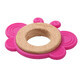 BabyOno, tettarella in legno e silicone, farfalla, rosa