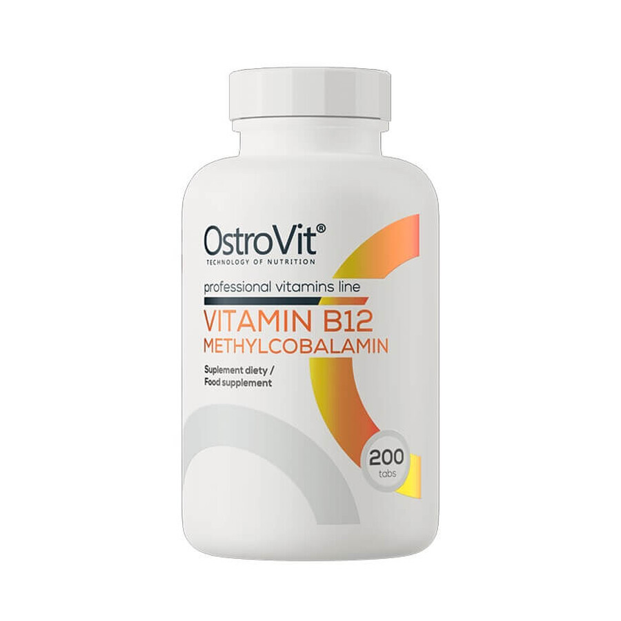 OstroVit Vitamina B12 Metilcobalamina, vitamina B12 400 µg, 200 compresse