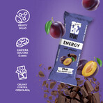 BeRAW! Energy, barretta energetica, prugna, cioccolato fondente, 40 g