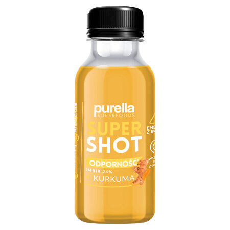 Purella Superfoods SuperShot Immunity, boisson plate, gingembre + curcuma, 100 ml