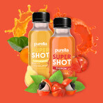 Purella Superfoods SuperShot Energy, flat drink, ginger + guarana, 100 ml