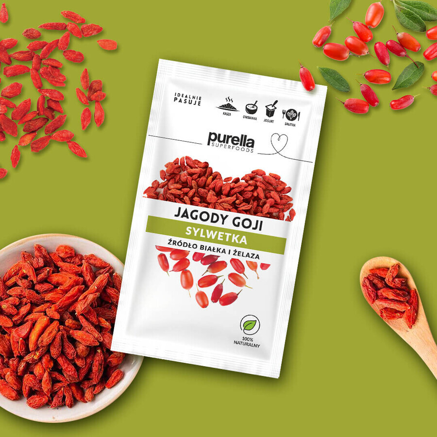 Purella Superfoods Bacche di Goji, frutta secca, 45 g