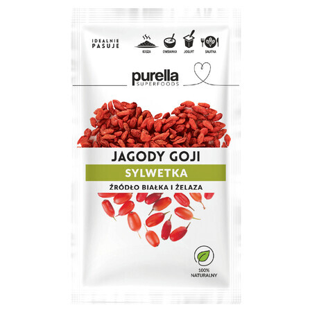 Purella Superfoods Bacche di Goji, frutta secca, 45 g