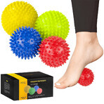 4Fizjo, set massageballen met stekels, 4 stuks