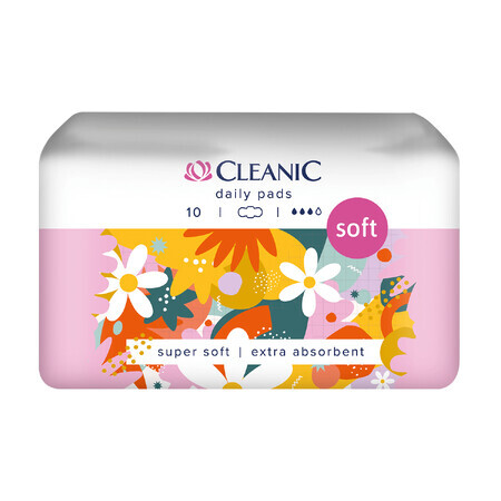 Cleanic Soft, assorbenti igienici, con ali, Giorno, 10 pz.