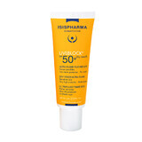 IsisPharma Uveblock Dry Touch, fluido tonificante protettivo, leggero, SPF 50+, 40 ml