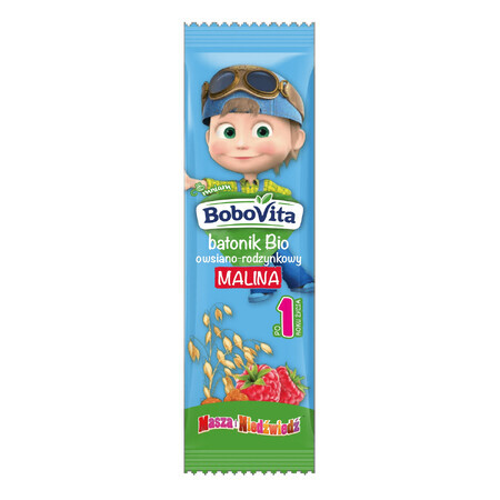 BoboVita Bio Bar, farina d'avena-raspberry, lampone, dopo 1 anno, 20 g