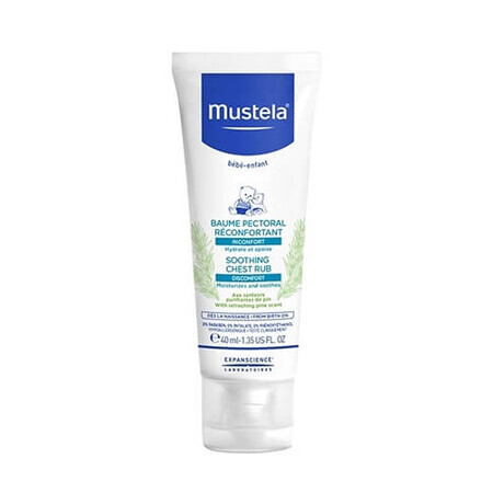 Mustela Crema Massaggio Bambini Balsamica Azione Lenitiva Idratante, 40ml