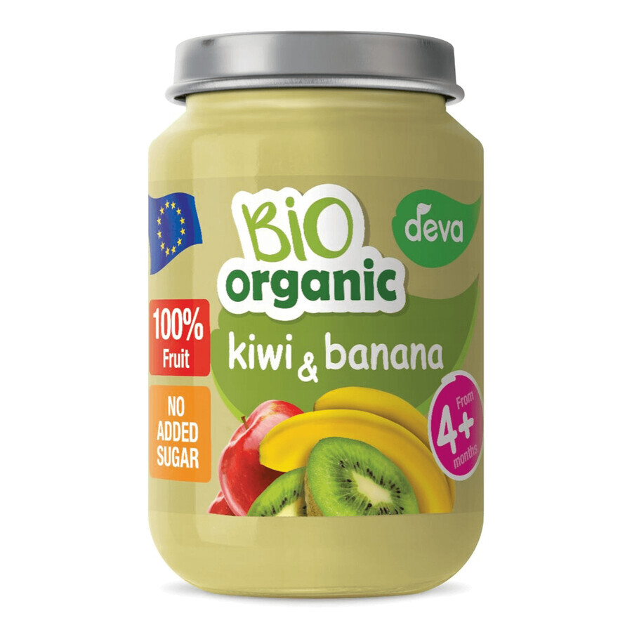 Deva Organic Bio dessert alla frutta, kiwi e banana, dopo 4 mesi, 190 g