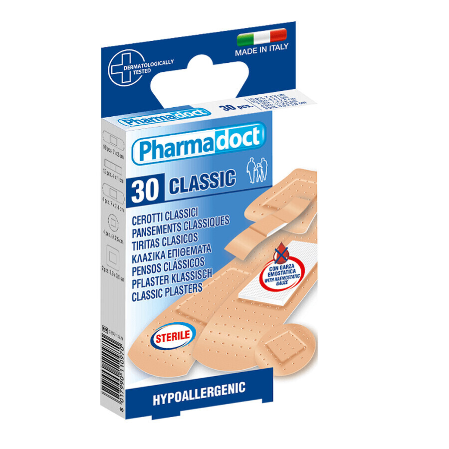 Assorted hemostatic patches, 30 pieces, Pharmadoct