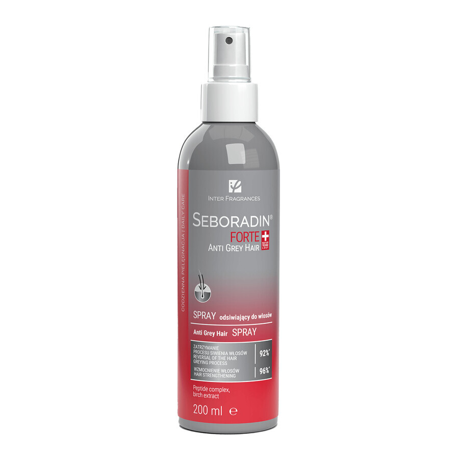 Seboradin Forte, Anti Grey Hair, spray desquamant pour les cheveux, 200 ml