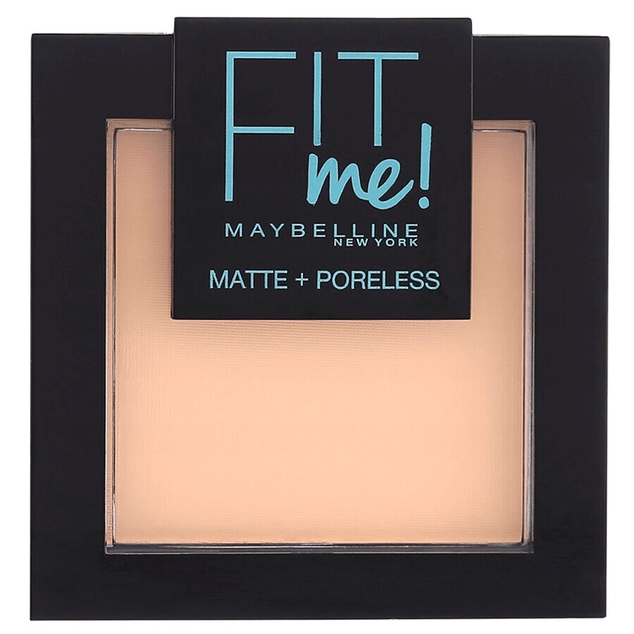 Maybelline Fit Me! Matte and Poreless, polvere opacizzante, n. 104, Soft Ivory, 9 g