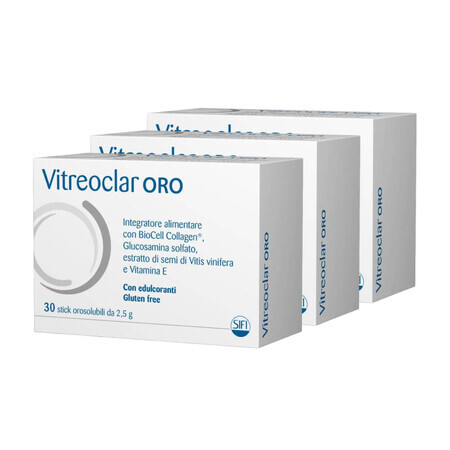 Vitreoclar Oro, 3x30 bustine orosolubili da 2,5 g, Sifi