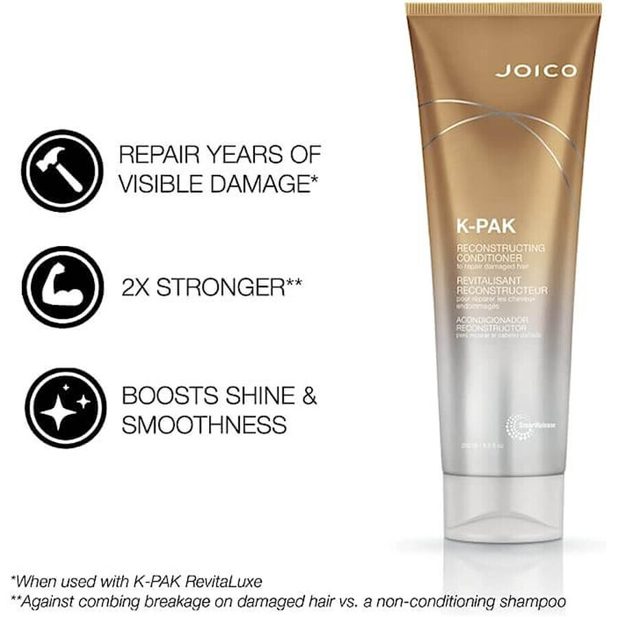 Joico K-Pak Ricostruzione Balsamo capelli danneggiati, 250 ml