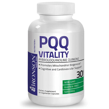 PQQ Vitality, 20 mg, 30 capsules, Bronson Laboratories