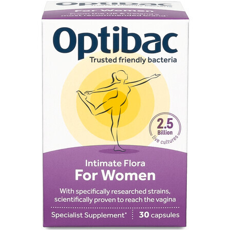 Probiotic for vaginal flora, 30 capsules, Optibac