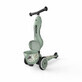 Highwaykik 1 monopattino convertibile 2 in 1 per bambini, 1 - 5 anni, Lifestyle Greenlines, Scoot &amp;amp; Ride